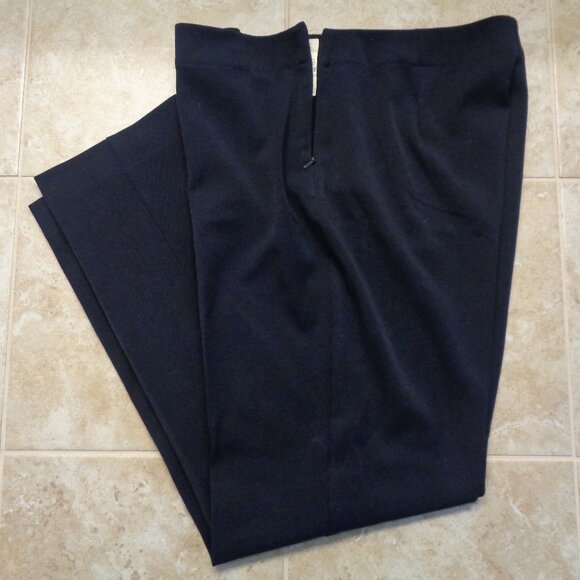 NWT Talbots Heritage Black Career Pants Dress Slacks for Work Side Zipper - Picture 1 of 7